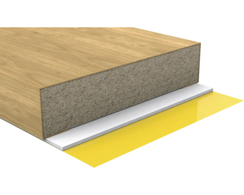 Selbstklebende Lamellen Saragossa 1400 x 35 x 11 mm 4 Stück Holzplatte mit Dämmunterlage zur Trittschalldämmung
