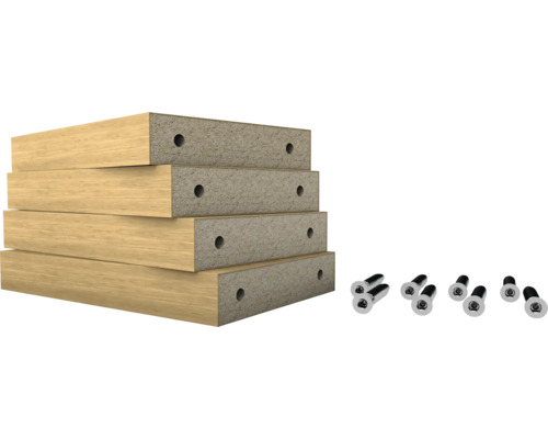 Verbindungsset für Lamellentrennwand Raumtrenner Saragossa Eiche freistehend 170 x 120 mm 4 Stück Verbindungsset für Lamellentrennwand Raumtrenner Saragossa Eiche freistehend 170 x 120 mm 4 Stück