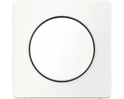 Berker 11376089 Zentralstück für Dimmer mit Regulierknopf Q.1/Q.3 polarweiß/samt Schalterblende für Lichtschalter