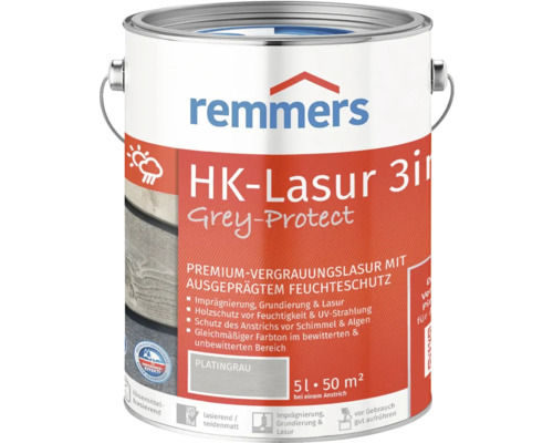 Remmers HK-Lasur grey protect anthrazitgrau 5 l