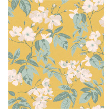 Digitaldruck Vlies 366822 Schöner Wohnen Blüten gelb 5-tlg. 265 x 300 cm