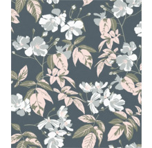 Digitaldruck Vlies 366846 Schöner Wohnen Blüten blau 5-tlg. 265 x 300 cm