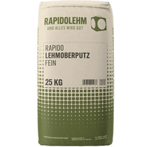 Sack Rapido Lehm Oberputz Fein 25 Kilogramm