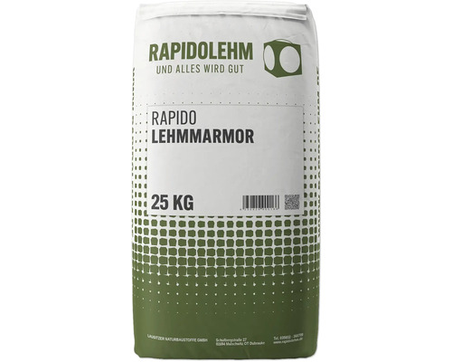 Rapido Lehmmarmor 25 kg Sack Rapidolehm Lehmmarmor 25 kg