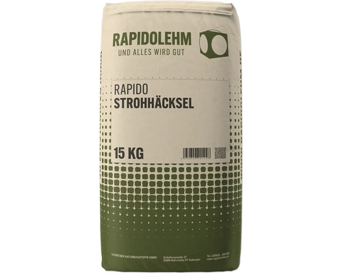 Rapido Strohhäcksel 15 kg Beutel Rapidolehm Strohhäcksel, 15 Kilogramm