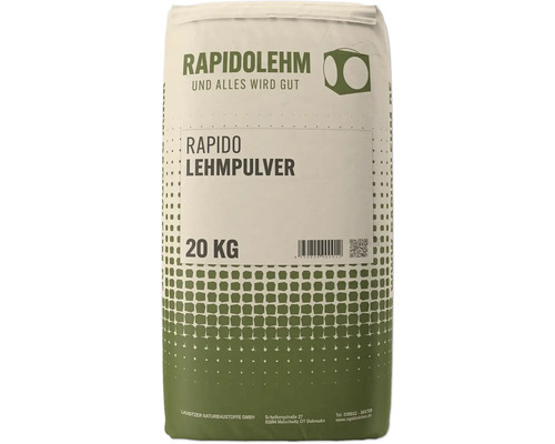 Rapido Lehmpulver beigebraun 20 kg Sack Rapido Lehmputz Lehmbaupulver 20 kg
