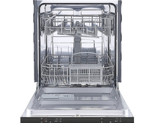 Geöffneter Geschirrspüler mit Geschirrkörben