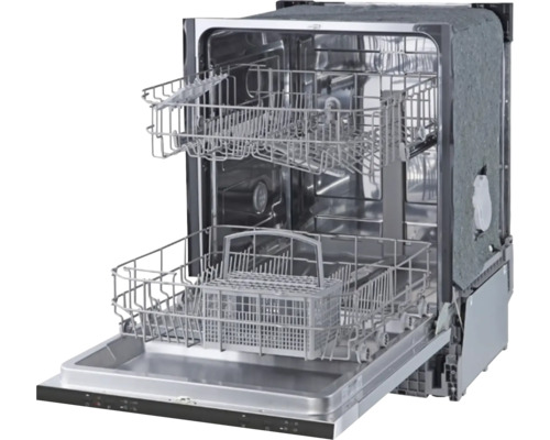 Geöffneter Geschirrspüler mit Geschirrkörben