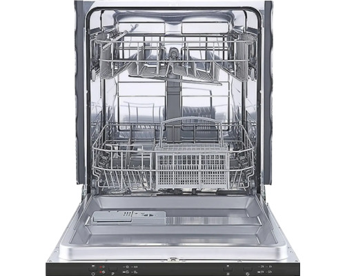 Offener Geschirrspüler mit Ober- und Unterkorb