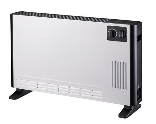 Konvektor Calienta 20 x 42 cm 2400 W Elektrischer Konvektorheizkörper mit zwei Drehreglern zur Temperaturregelung