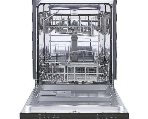 Geöffneter Geschirrspüler mit Geschirrkörben