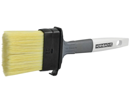 Flächenstreicher mit Kunststoffborsten und grau-weißem Griff