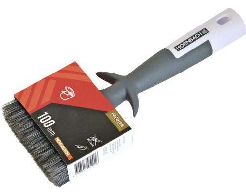 Flächenstreicher mit einer Breite von 100 mm und Hornbach Logo.