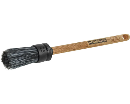 Rundpinsel mit Holzgriff und Naturborsten