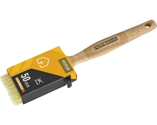 Flachpinsel mit Holzgriff und 50 Millimeter Breite