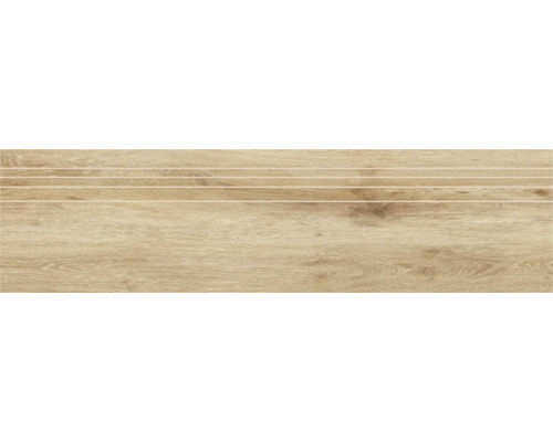 MIRAVA Feinsteinzeug Treppenstufe BERGEN Cedar 29,5 x 120 x 0,9 cm matt rektifiziert