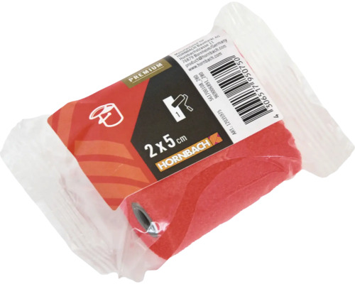 Hornbach Farbwalze, zwei mal fünf Zentimeter, im transparenten Paket