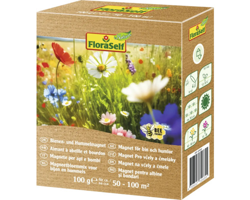 Blumenwiesensamen FloraSelf Nature Bienen- & Hummelmagnet ca. 100 m²