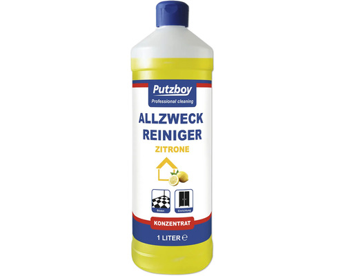 Poliboy Putzboy Allzweckreiniger Zitrone Konzentrat 1 l Putzboy Allzweckreiniger Zitrone, 1 Liter Flasche