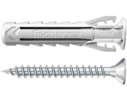 Upat Spreizdübel USX Plus 5x25 mm S mit Senkkopfschraube 18 Stück Fischer Dübel mit Schraube