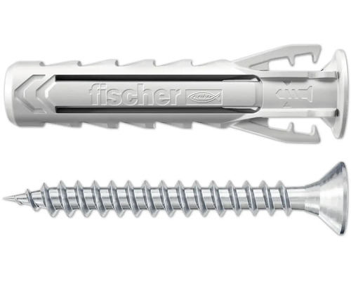 Upat Spreizdübel USX Plus 6x30 mm S mit Senkkopfschraube 12 Stück Fischer Dübel mit Schraube