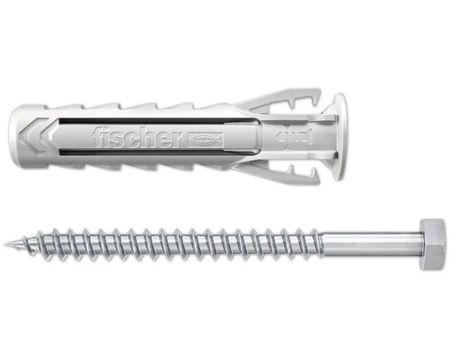 Upat Spreizdübel USX Plus 10x80 mm S mit Sechskantschraube 2 Stück Fischer Dübel mit Schraube