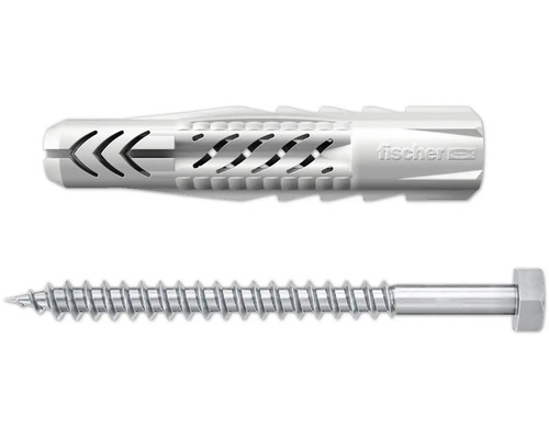 Upat Universaldübel UUX 10x60 mm S mit Sechskantschraube 4 Stück Fischer Dübel mit Schraube