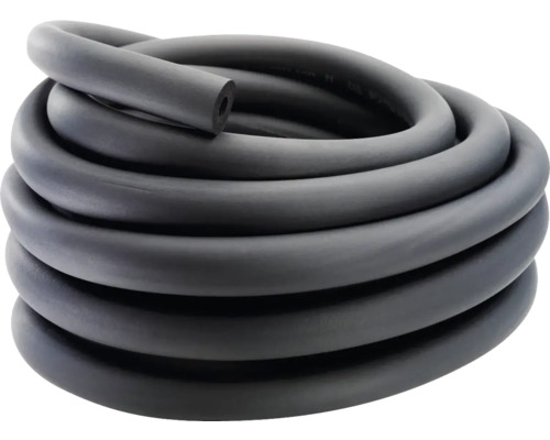 Isolierschlauch 18 mm / 10 mm x 30 m Synthetisches Kautschuk Schwarzer Gummischlauch aufgerollt
