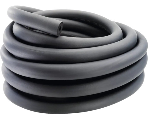 Isolierschlauch 28 mm / 10 mm x 16 m Synthetisches Kautschuk Schwarzer Wasserschlauch aufgerollt