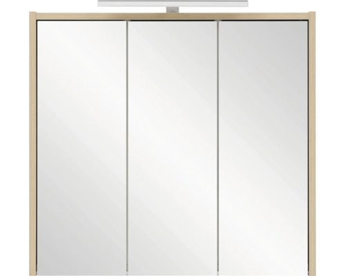 Spiegelschrank mit drei Türen und Beleuchtung