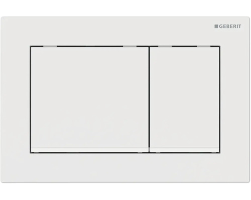 GEBERIT Betätigungsplatte Omega30 Platte weiß matt / Taster weiß matt 115.080.01.1 Geberit Betätigungsplatte für die Toilettenspülung