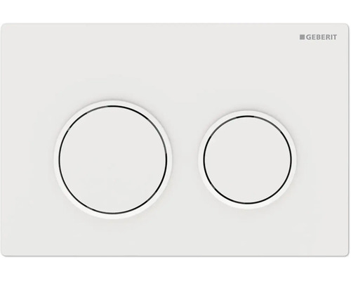 GEBERIT Betätigungsplatte Omega20 Platte weiß matt / Taster weiß matt 115.085.01.1 Geberit Betätigungsplatte für Toilettenspülung
