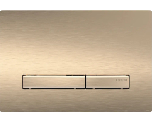 GEBERIT Betätigungsplatte Sigma50 Platte gold gebürstet / Taster gold gebürstet 115.670.QB.2 GEBERIT Betätigungsplatte Sigma50 Platte gold gebürstet / Taster gold gebürstet 115.670.QB.2