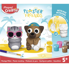 Maped Creativ Gipsfigurenset Plaster Friends mit Gießformen, Farben und Pinsel