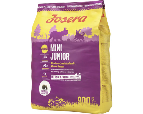 Hundefutter trocken Josera Mini Junior Dog 900 g für optimale Aufzucht kleiner Rassen