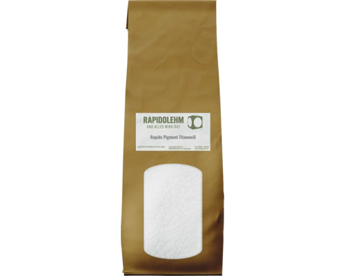 Rapido Lehm-Farbpigment Titanweiß für Lehmbaustoffe 500 g Sack Rapidolehm Titanweiß Pigment