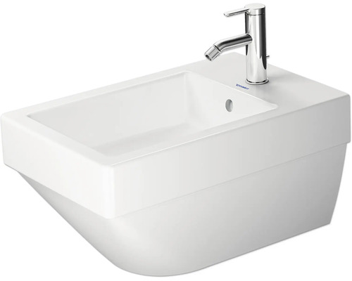 DURAVIT Bidet Vero Air wandhängend weiß glänzend mit Beschichtung 22741500001 Wandbidet mit Armatur
