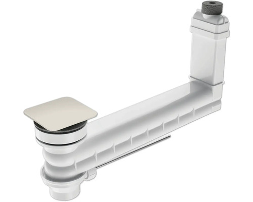Ab-und Überlaufventil KALDEWEI CLOU 1 1/4 Zoll warm grey 10 matt 905400000668 Wannenablaufgarnitur mit eckigem Siphon