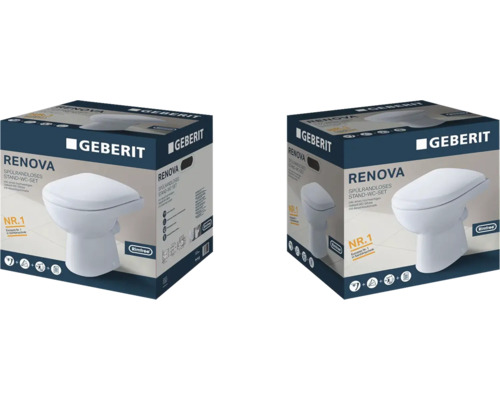 Geberit Renova Stand-WC-Set in Produktverpackung
