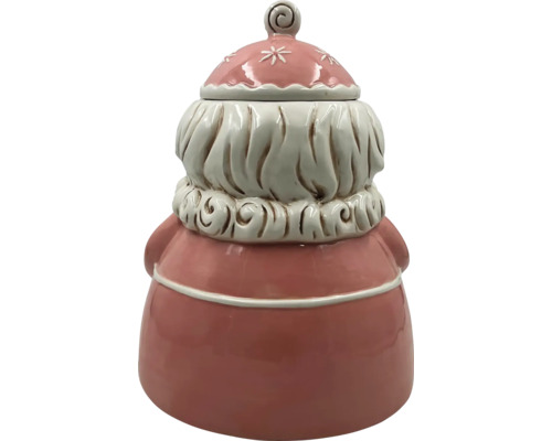 Keramikdose in Form einer Weihnachtsmannfigur