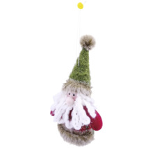 Hängende Nikolausfigur als Weihnachtsdekoration