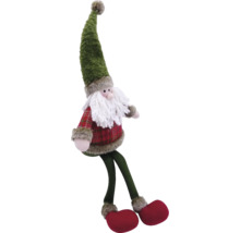 Dekorativer Wichtel mit langem Hut als Weihnachtsdekoration