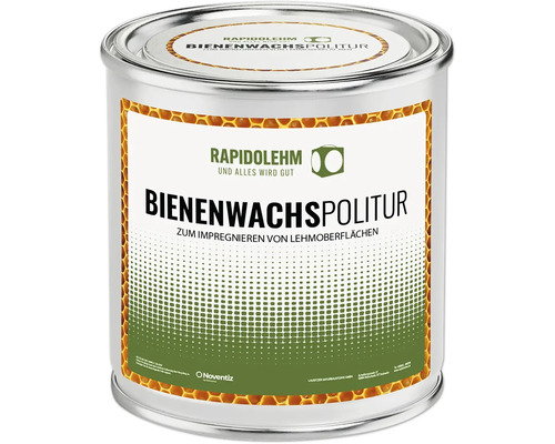 Rapidolehm Bienenwachspolitur 2,5 l Bienenwachspolitur für Lehmflächen in einer Dose