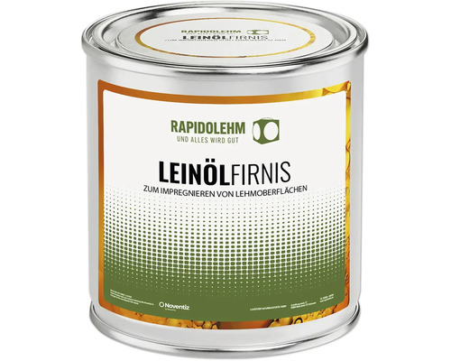 Dose Leinölfirnis zur Imprägnierung von Lehm