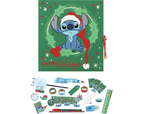 Adventskalender mit Stitch Motiv und verschiedenen Überraschungen