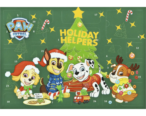 Adventskalender Paw Patrol 42x29,7 cm