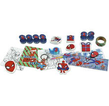 Spider-Man Schreibwarenset mit Stempeln, Aufklebern, Notizblock und Schlüsselanhänger