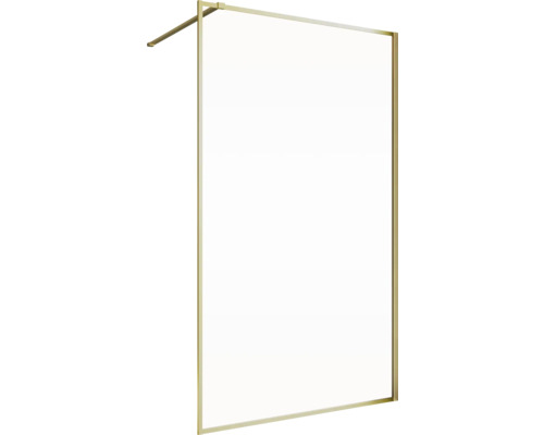 Walk In SCHULTE Trend 2.0 ExpressPlus 90 cm Profil gold matt Klarglas schmutzabweisende Glasbeschichtung