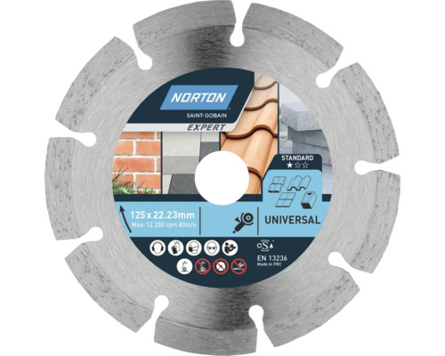 Norton Saint-Gobain Expert Trennscheibe mit 125 x 22,23 mm Durchmesser