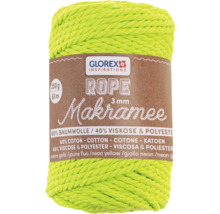 Makramee Garn, 3 mm, Neon Gelb